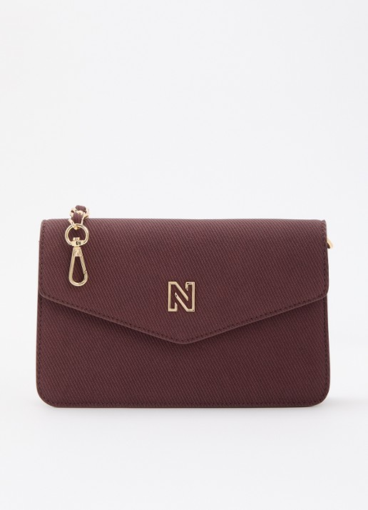 NIKKIE Daxing clutch met logo en afneembare schouderriem