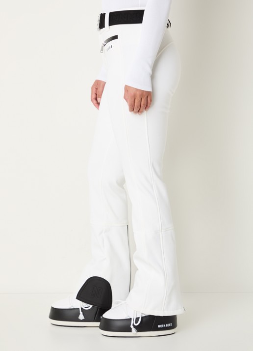 NIKKIE Grace high waist flared fit skibroek met ceintuur - detail 4 wit