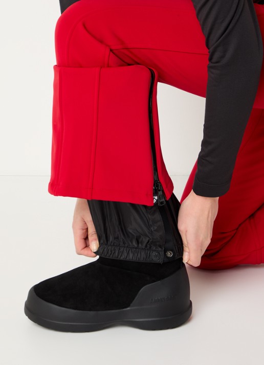 NIKKIE Grace high waist flared fit skibroek met ceintuur - detail 6 rood