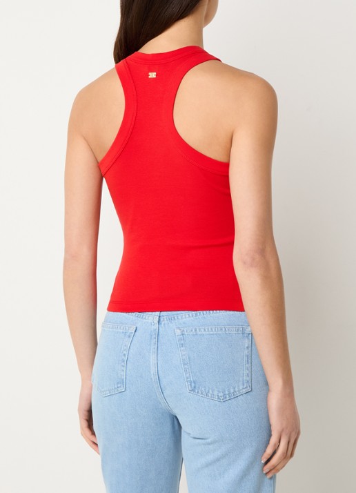NIKKIE Irece tanktop met ronde hals  - achterkant 2 rood