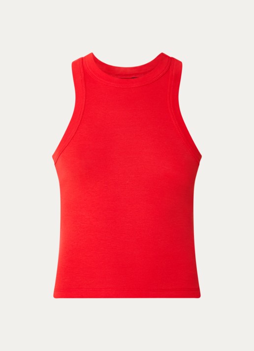NIKKIE Irece tanktop met ronde hals  - voorkant 3 rood