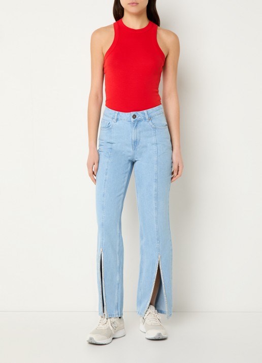 NIKKIE Irece tanktop met ronde hals  - voorkant 4 rood