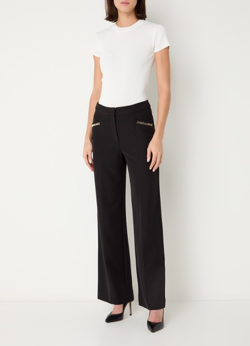 NIKKIE Jofli top met ribstructuur en stretch - voorkant 4 wit