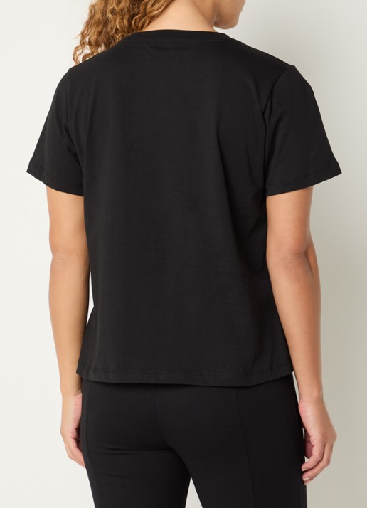 NIKKIE Logo Ring T-shirt met ronde hals - achterkant 4 zwart