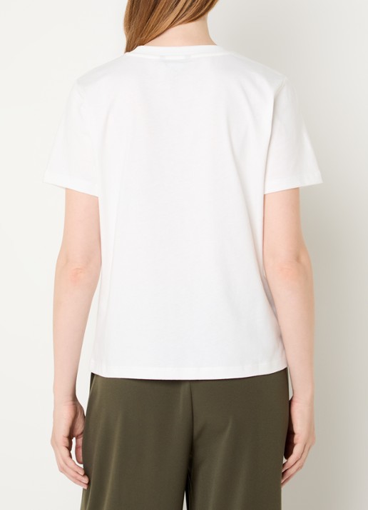 NIKKIE N Chains T-shirt met logo - achterkant 2 wit