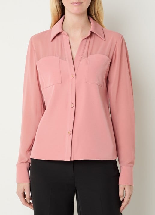 NIKKIE Opava blouse met borstzakkken