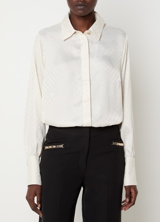 NIKKIE Opava blouse van satijn met print