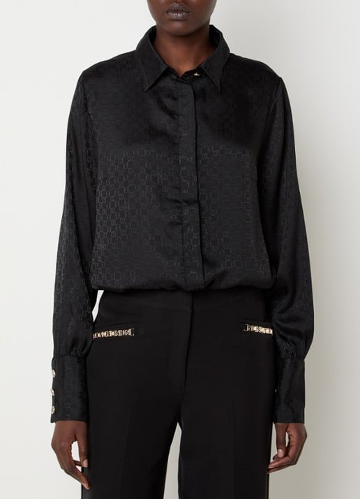 NIKKIE Opava blouse van satijn met print