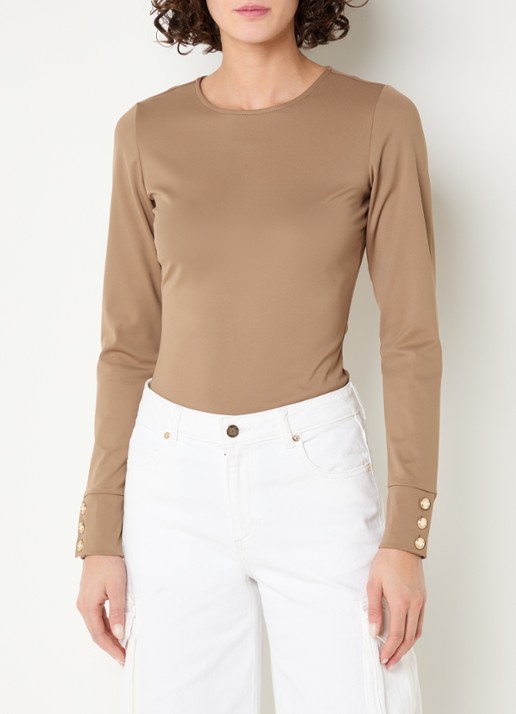 NIKKIE Oshawa top met ronde hals