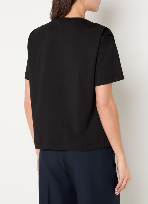 NIKKIE Patos T-shirt met kettingdetail - achterkant 2 zwart