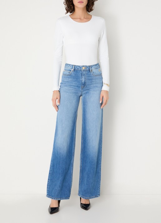NIKKIE Pinole body met ronde hals - voorkant 3 wit
