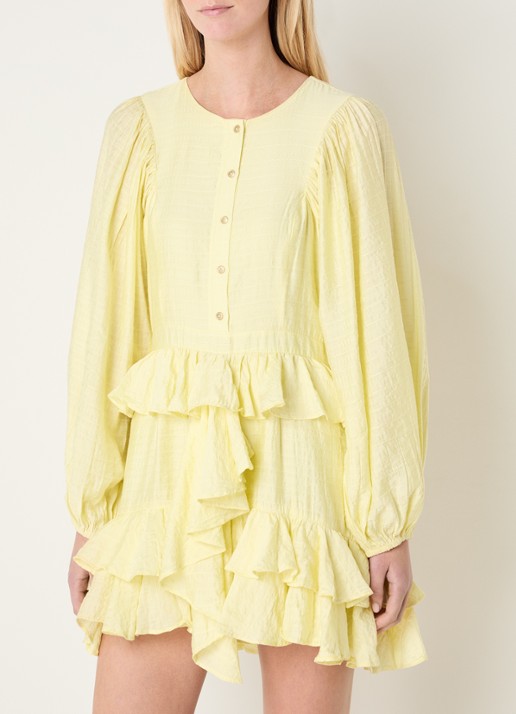 NIKKIE Preble mini tuniekjurk met ruches