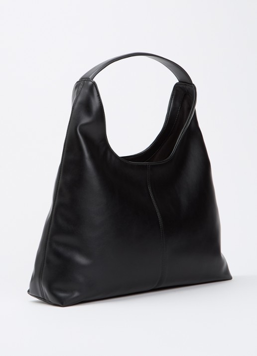 NIKKIE Puri shopper met logo - achterkant zwart