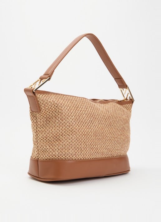 NIKKIE Raisen schoudertas  - achterkant 2 beige