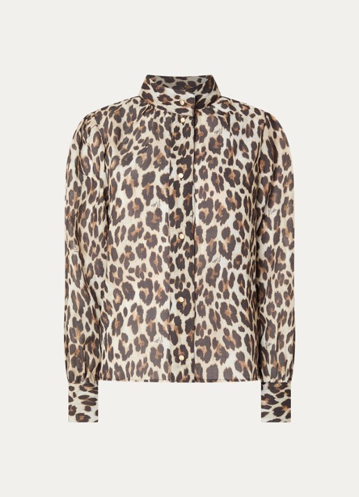 NIKKIE Retiro blouse met dierenprint