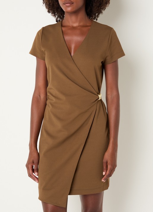 NIKKIE Rimini mini jurk met V-hals