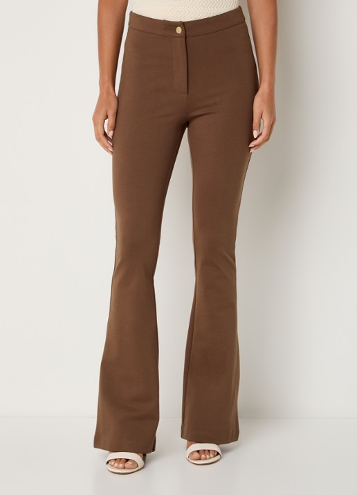 NIKKIE Ruvato high waist flared fit pantalon met stretch
