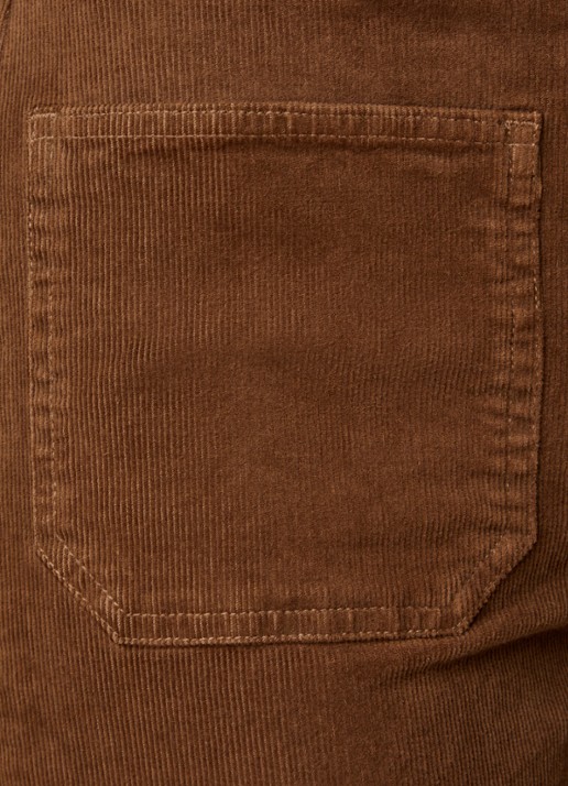 Nili Lotan Florence high waist flared fit broek van corduroy - detail 5 cognac