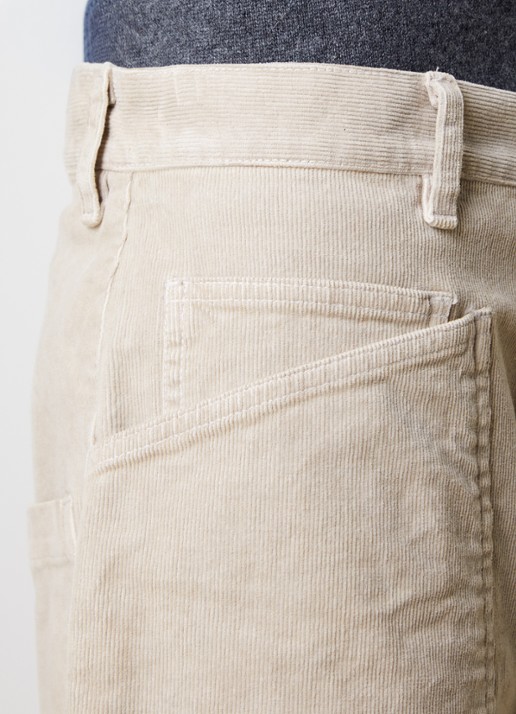 Nili Lotan Shon mid waist balloon fit broek met opgestikte zakken - detail 6 beige