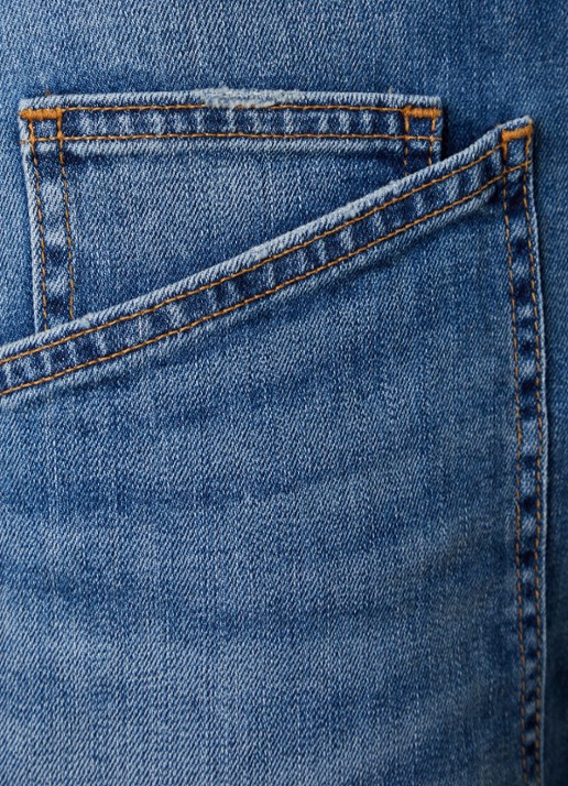 Nili Lotan Shon mid waist balloon jeans met medium wassing - detail 6 indigo