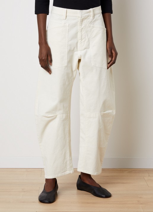 Nili Lotan Shon mid waist wide fit jeans met gekleurde wassing