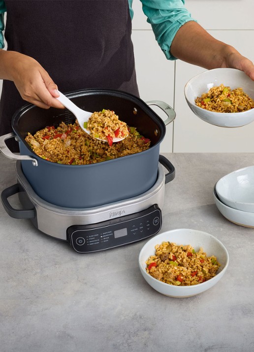 Ninja Foodi PossibleCooker 8-in-1 slowcooker 6 liter  MC1101EU - voorkant 2 donkerblauw