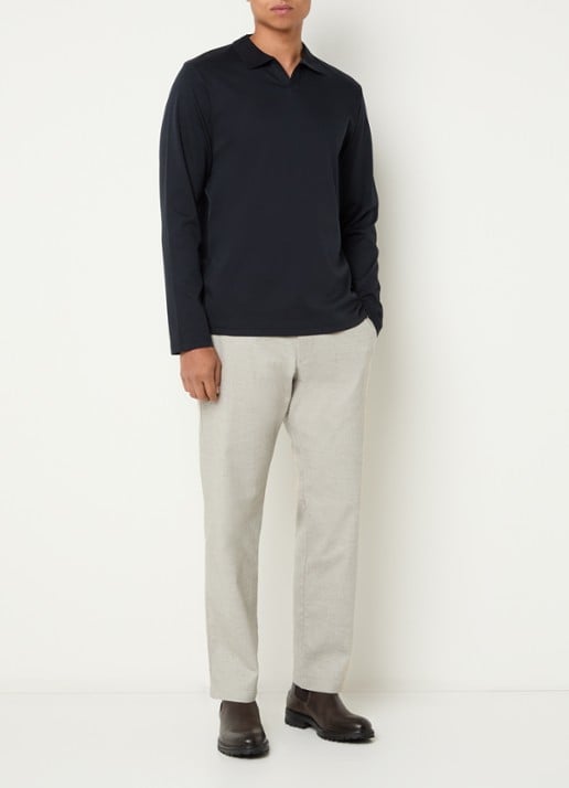 NN.07 Aden slim fit pantalon met steekzakken - voorkant 3 beige