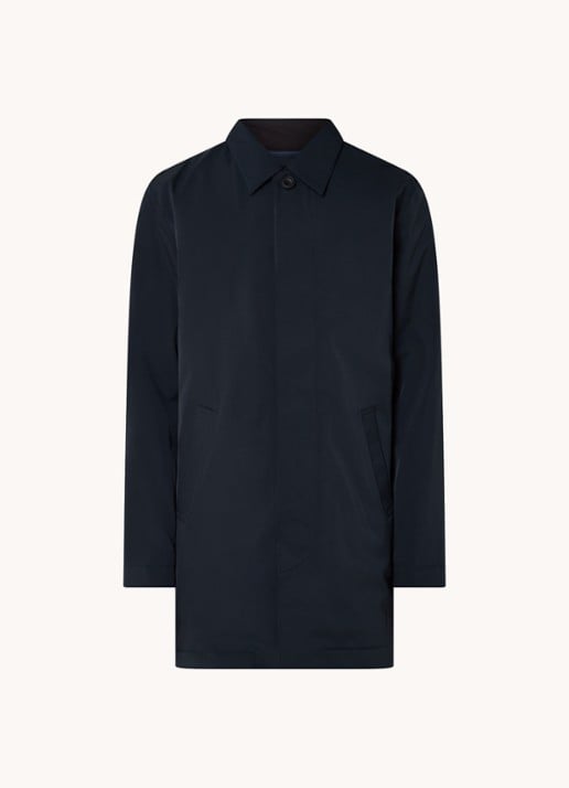 NN.07 Blake 8240 waterafstotende parka met steekzakken - voorkant 3 donkerblauw