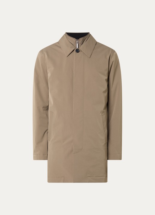 NN.07 Blake gewatteerde trenchcoat met uitneembare voering - voorkant 2 beige