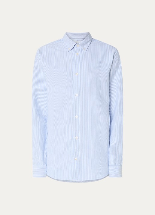 NN.07 Colby regular fit overhemd van  katoen - voorkant 2 blauw