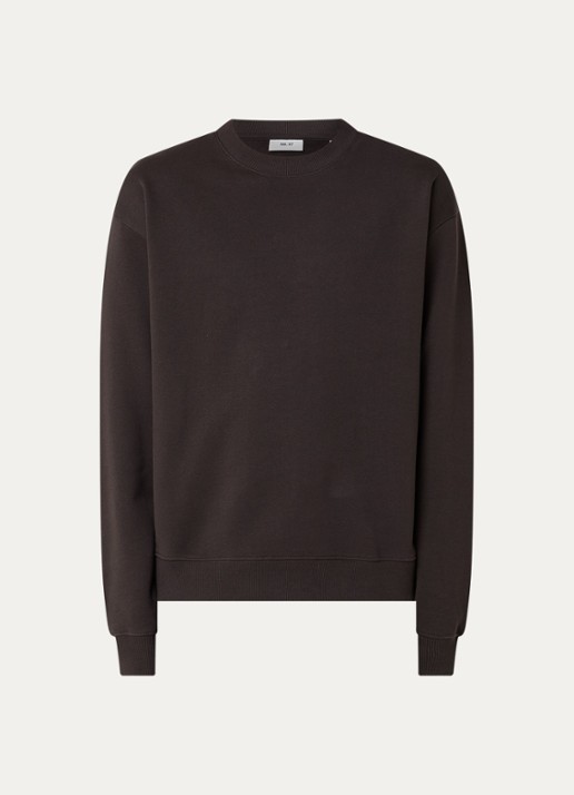 NN.07 David sweater met ronde hals - voorkant 2 bruin