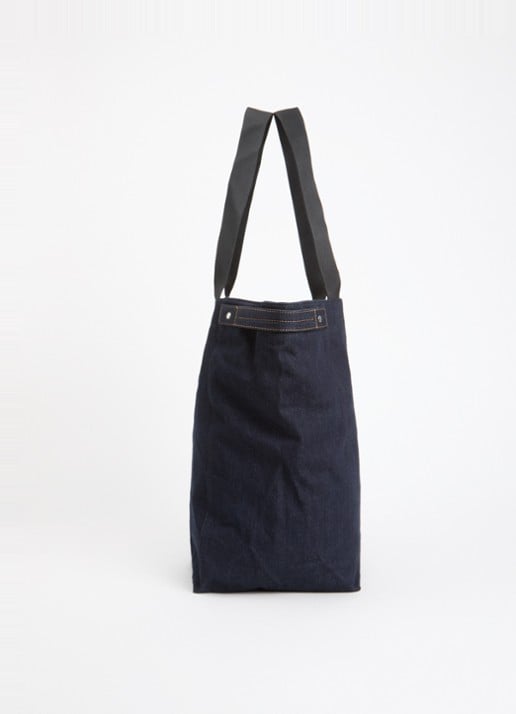 NN.07 Grip schoudertas van denim  - detail 2 indigo