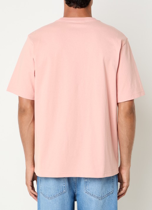 NN.07 Jett T-shirt met borduring - achterkant 4 abrikoos