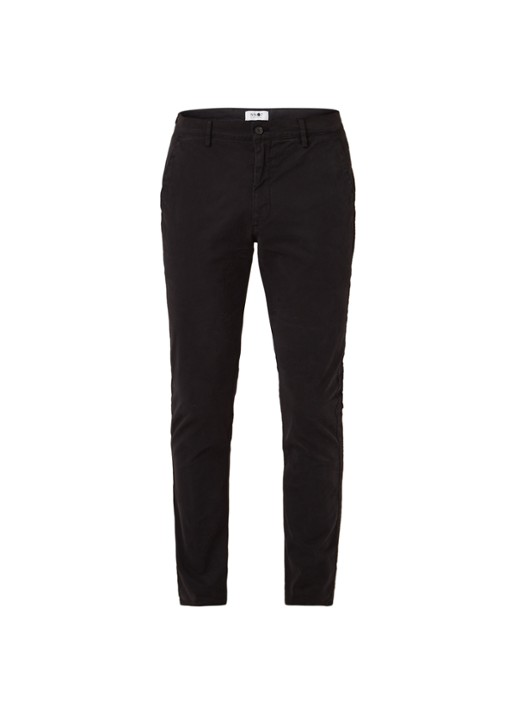 NN.07 Joe skinny fit chino met stretch - voorkant 4 zwart
