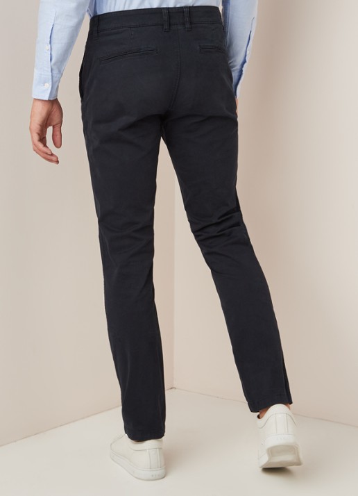 NN.07 Marco slim fit chino met stretch - achterkant blauw