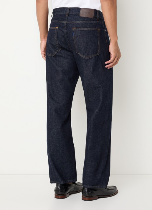 NN.07 Otis straight leg jeans met donkere wassing - achterkant 5 indigo