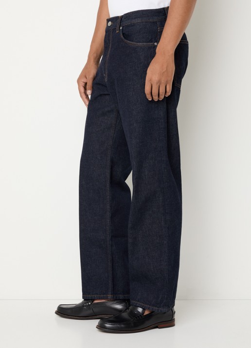 NN.07 Otis straight leg jeans met donkere wassing - detail 2 indigo