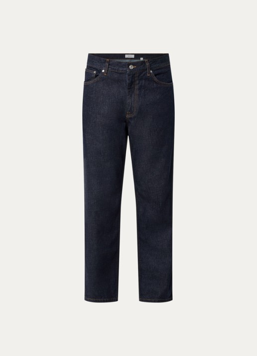 NN.07 Otis straight leg jeans met donkere wassing - voorkant 3 indigo