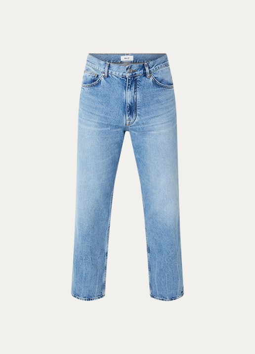 NN.07 Otis straight leg jeans met lichte wassing - voorkant indigo