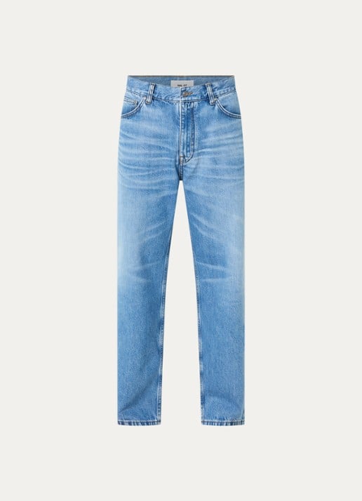 NN.07 Otis straight leg jeans met steekzakken - voorkant 3 indigo