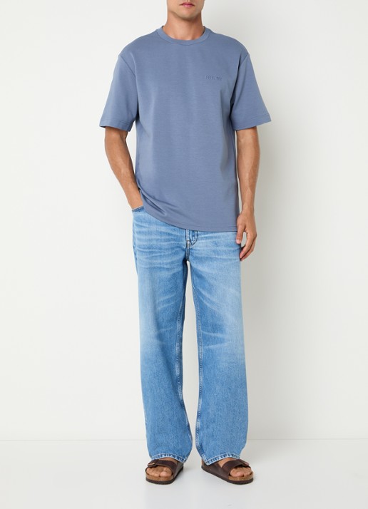 NN.07 Otis straight leg jeans met steekzakken - voorkant 4 indigo