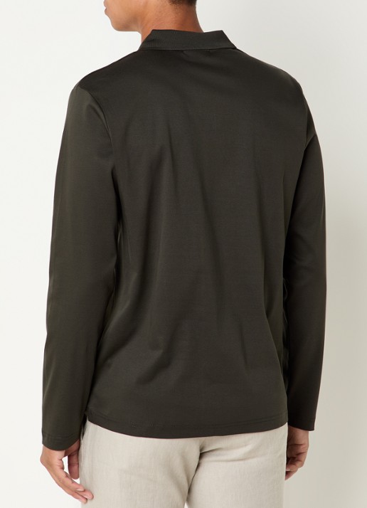 NN.07 Paul regular fit polo - achterkant 4 bronsgroen