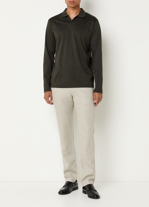 NN.07 Paul regular fit polo - voorkant 2 bronsgroen