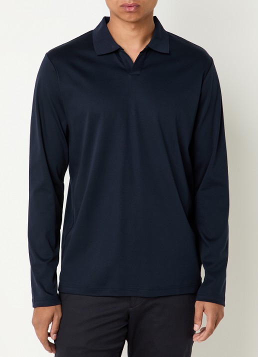 NN.07 Paul regular fit polo - detail donkerblauw
