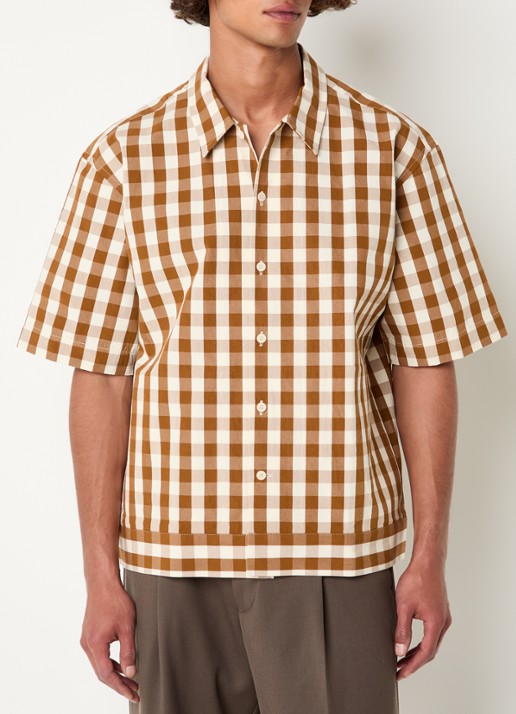 NN.07 Regular fit overhemd met ruitdessin