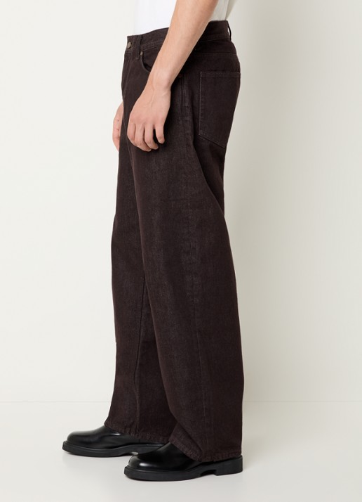 NN.07 Ross loose fit jeans met gekleurde wassing - detail 4 bruin