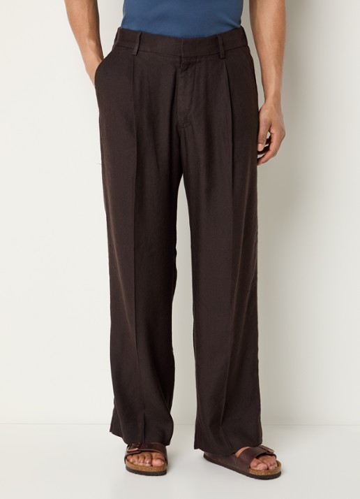 NN.07 Straight fit pantalon met steekzakken
