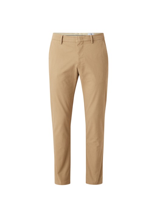 NN.07 Theo slim fit chino met stretch - voorkant 4 beige