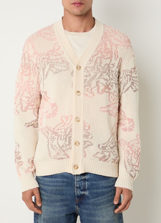 NN.07 Viggo fijngebreid vest met print