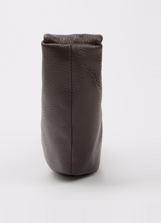 Nona Banana XS crossbodytas van leer  - detail 4 chocoladebruin
